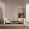 Manhattan Comfort Modern Sylvia Tweed Accent Chair in Gold Dust - Set of 2 2-AC070-GD - alternate 1